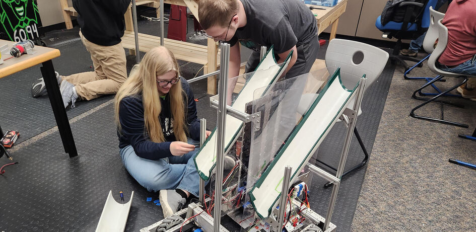 Students Doing Robotics